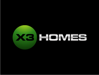 X3 Homes logo design by dewipadi