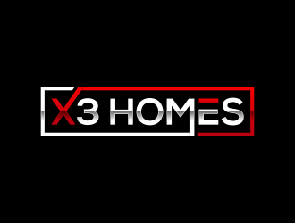 X3 Homes logo design by MUNAROH