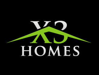 X3 Homes logo design by akilis13