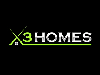 X3 Homes logo design by MAXR