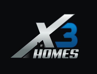 X3 Homes logo design by LogoInvent
