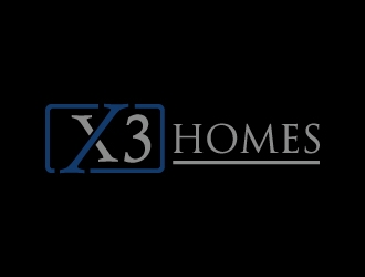 X3 Homes logo design by cybil