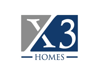 X3 Homes logo design by cybil
