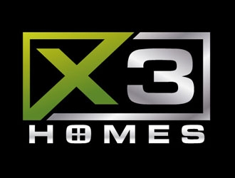 X3 Homes logo design by shere