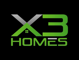 X3 Homes logo design by yans