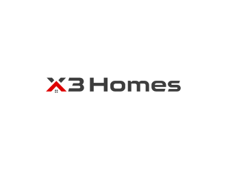 X3 Homes logo design by Asani Chie