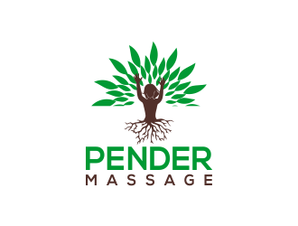 Pender Massage logo design by MUNAROH