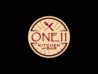 One 11 Kitchen & Bar logo design by lestatic22