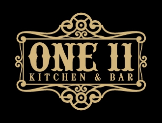 One 11 Kitchen & Bar logo design by Suvendu