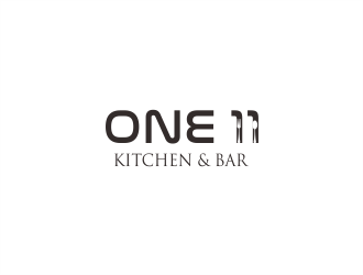One 11 Kitchen & Bar logo design by stark