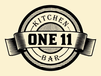 One 11 Kitchen & Bar logo design by arwin21