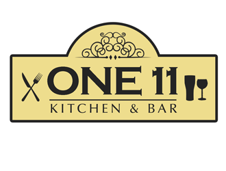 One 11 Kitchen & Bar logo design by kunejo