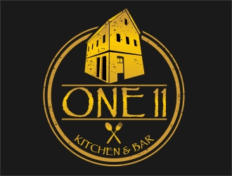 One 11 Kitchen & Bar logo design by xteel