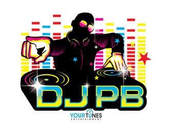 DJ PB logo design by shere