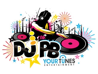 DJ PB logo design by shere