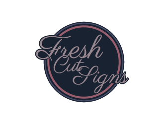 Fresh Cut Signs logo design by fastsev