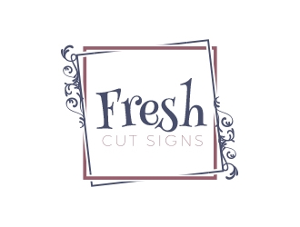 Fresh Cut Signs logo design by MarkindDesign