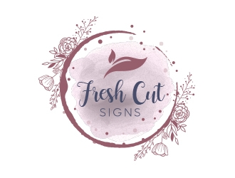 Fresh Cut Signs logo design by MarkindDesign