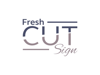 Fresh Cut Signs logo design by totoy07