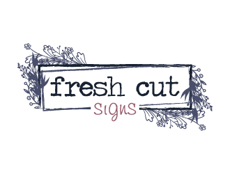 Fresh Cut Signs logo design by pencilhand