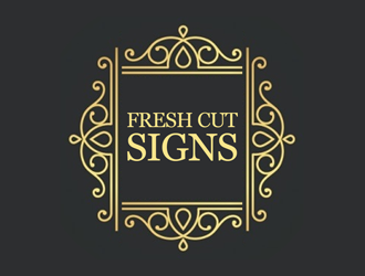 Fresh Cut Signs logo design by kunejo