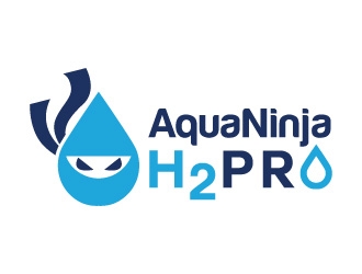 AquaNinja, Inc. logo design by Boomstudioz