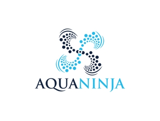 AquaNinja, Inc. logo design by Eliben