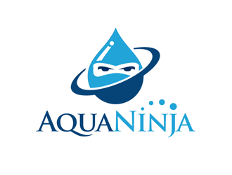 AquaNinja, Inc. logo design by kunejo