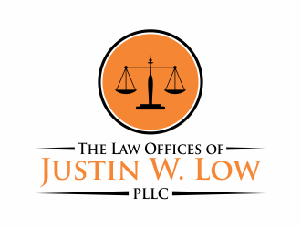 The Law Offices of Justin W. Low, PLLC logo design by hopee