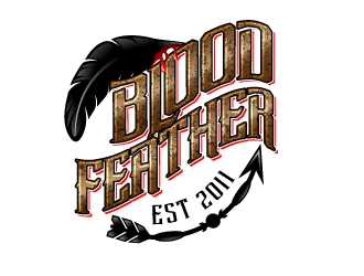 BLOODFEATHER logo design by Suvendu
