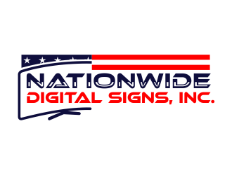 Nationwide Digital Signs, Inc. logo design by Dhieko