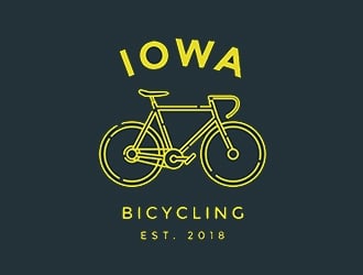 Iowa Bicycling logo design by marshall