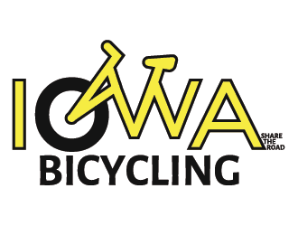 Iowa Bicycling logo design by VissartMedia