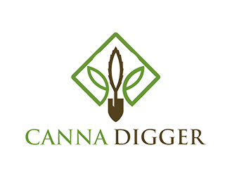 Canna Digger logo design by zeta