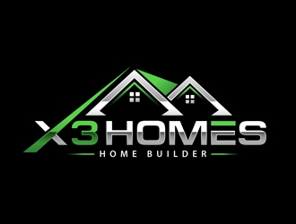 X3 Homes logo design by DreamLogoDesign
