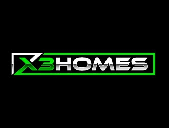 X3 Homes logo design by daywalker