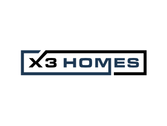 X3 Homes logo design by Zhafir