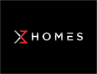 X3 Homes logo design by Fear