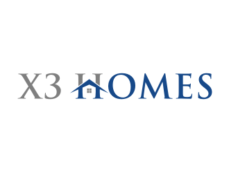 X3 Homes logo design by Shina