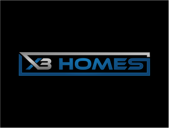 X3 Homes logo design by evdesign