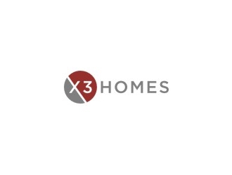 X3 Homes logo design by bricton
