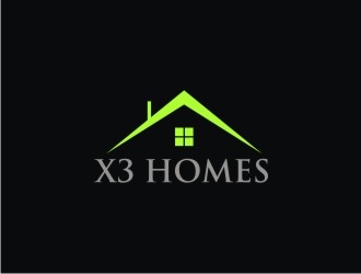 X3 Homes logo design by EkoBooM