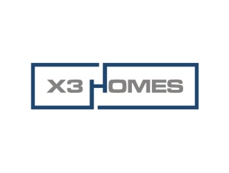 X3 Homes logo design by EkoBooM