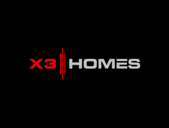 X3 Homes logo design by alby