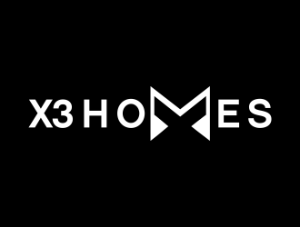 X3 Homes logo design by Kanya