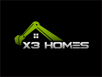 X3 Homes logo design by bosbejo