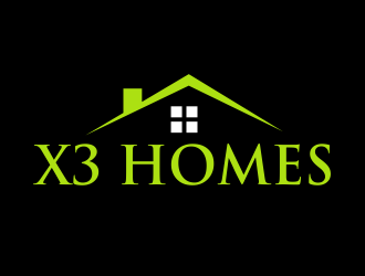 X3 Homes logo design by bosbejo