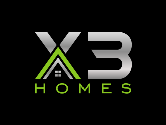 X3 Homes logo design by serprimero