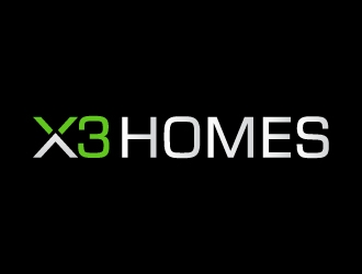 X3 Homes logo design by uyoxsoul