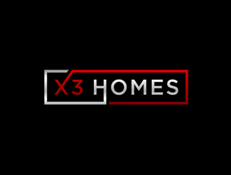 X3 Homes logo design by bomie